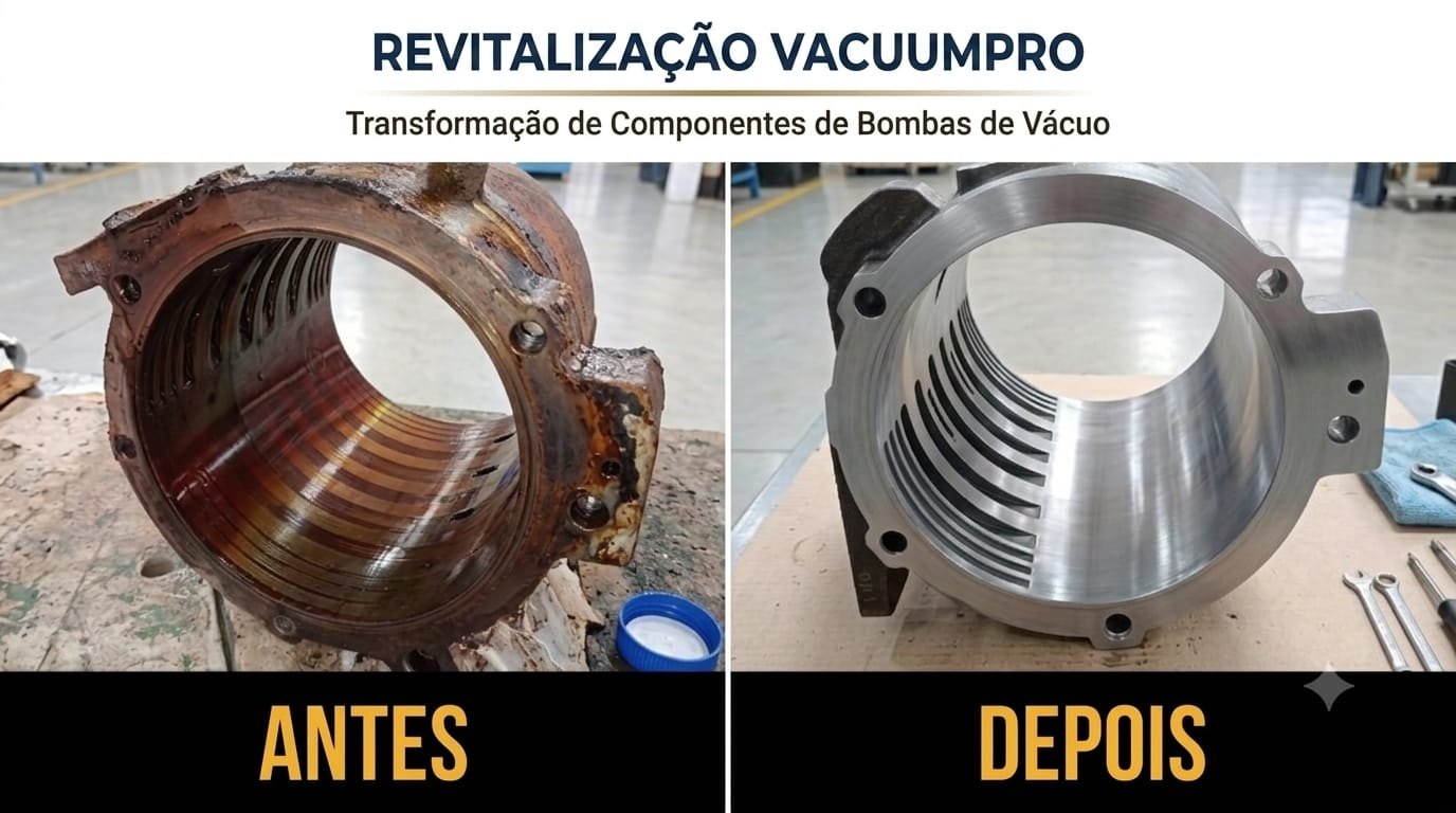 Antes e depois: Cilindro e superfícies internas