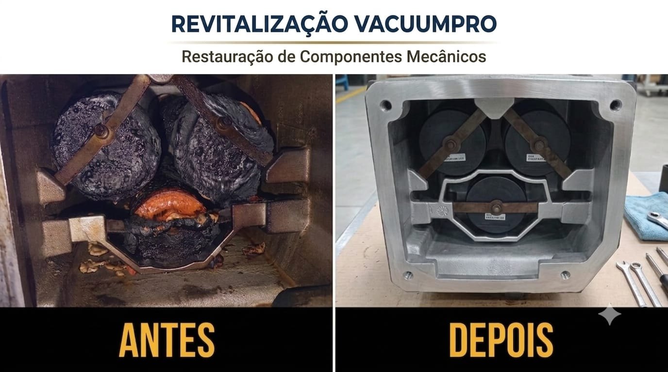 Antes e depois: Componentes internos