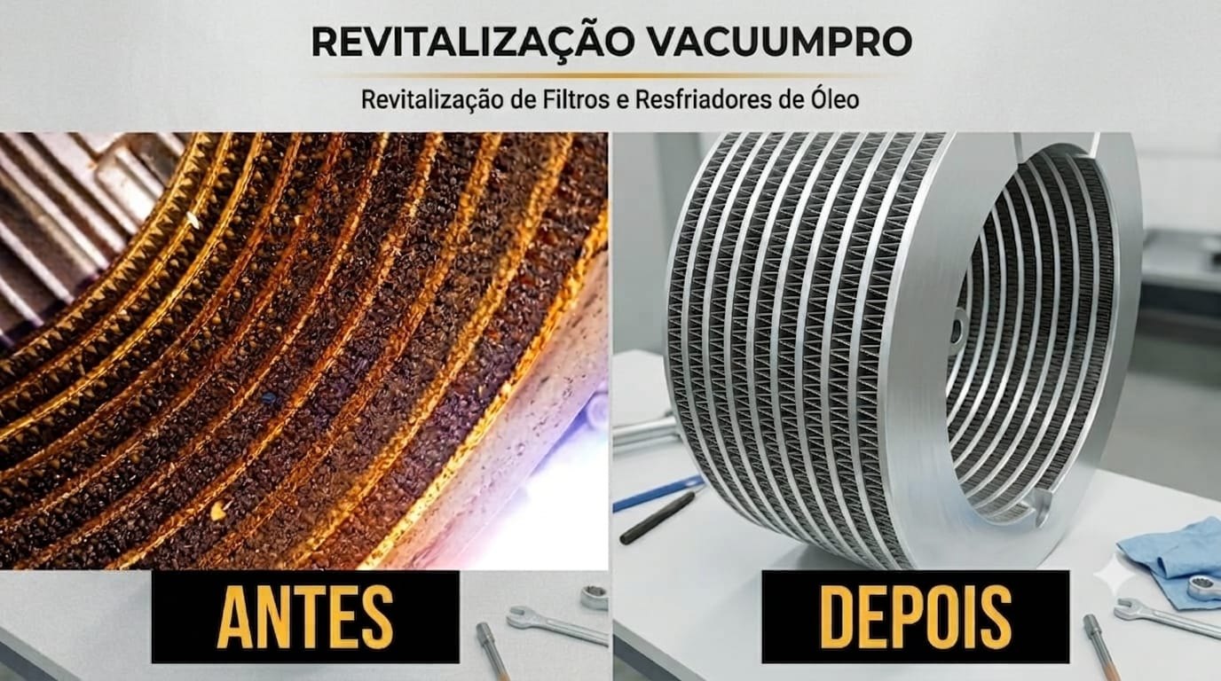 Antes e depois: Conjunto aletado